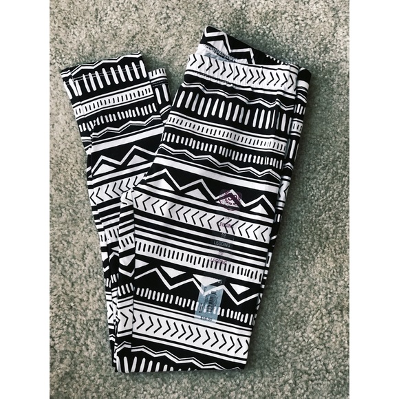 SO black/white girls leggings - Picture 3 of 4
